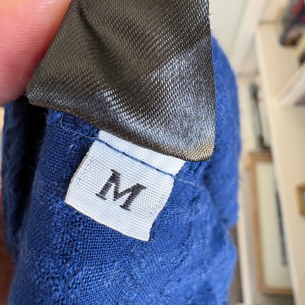 Anthropologie Amadi Casual Blue Tiered Dress Size Medium - Picture 9 of 10